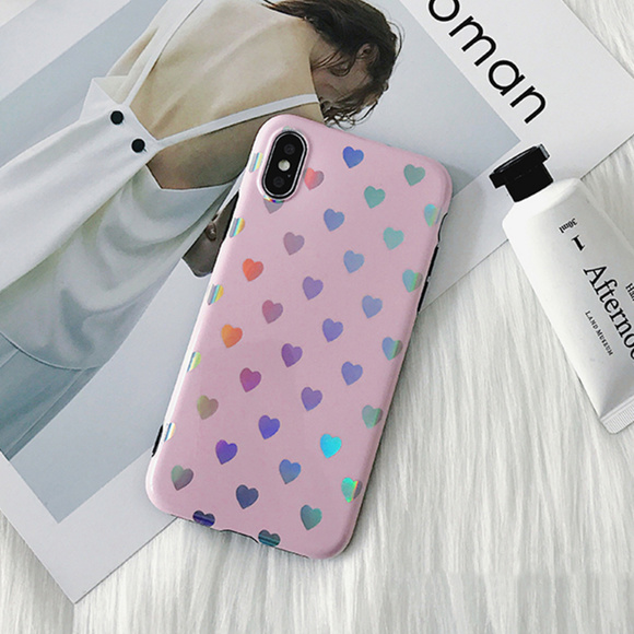 NEW 7/8/7+/8+ iPhone Laser Glossyheart case - Picture 4 of 6